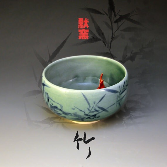 Koi Tea Bowl "Bamboo"