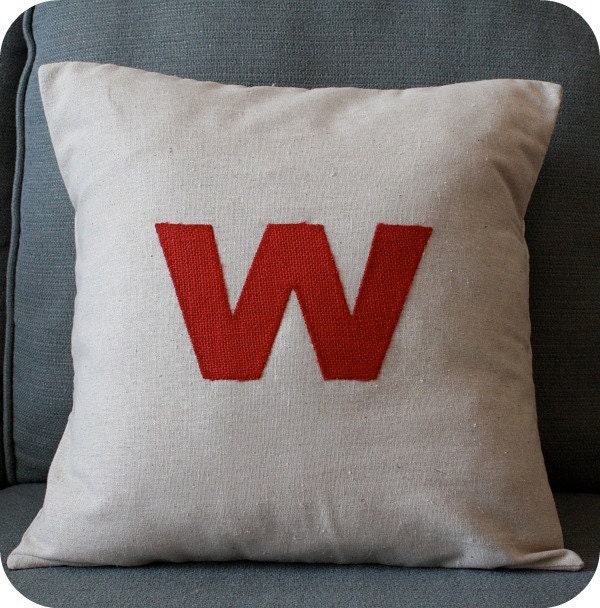 Personalized letter 18" x 18" Decorative Pillow Cover