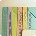 Stationery Set 6 Sewn Note Cards with Envelopes