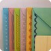 Stationery Set 6 Sewn Note Cards with Envelopes