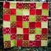 SALE 15% OFF Apple Orchard Throw Picnic Rag Quilt