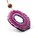 Purple agate geode necklace: long necklace, bold druzy pendant, fashion, slice, unusual ooak