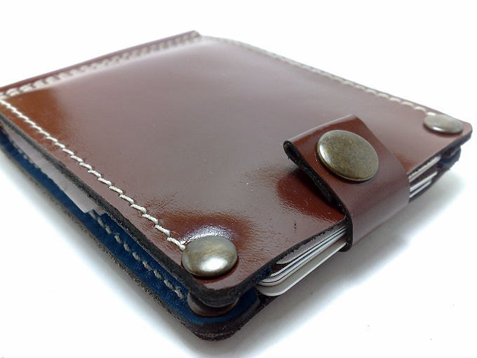 Wallet with Money Clip in cowhide two interior pockets for the cards sleeve card holder business cards ID card cash