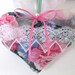 Sachet HEART,Cabbage ROSES Polished Cotton, with Lavender Buds, Prim Primitive Cloth Handmade CharlotteStyle Decorative Folk Art