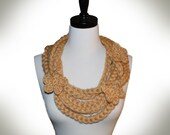 Crochet Pattern-- Golden Gate Necklace Scarf --Crochet Pattern
