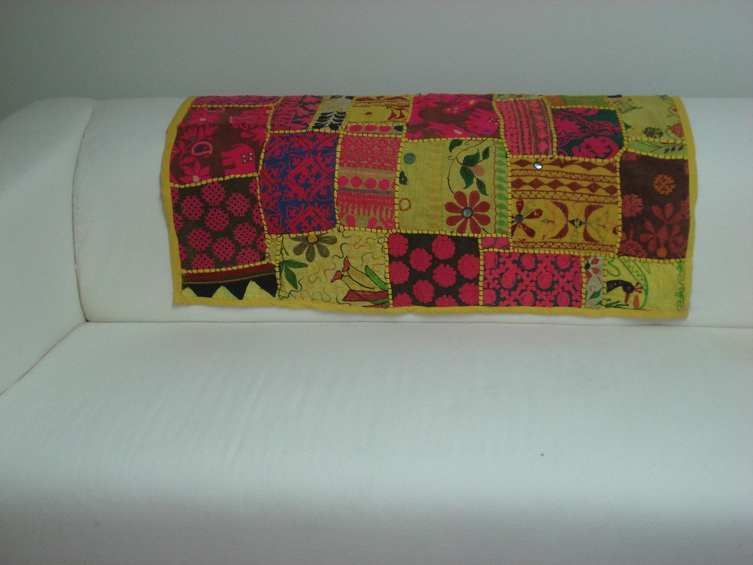 Vintage patchwork wall hanging/ Indian tapestry