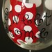 Sweet Home Alabama Houndstooth Polkadot Painted Wine Glass