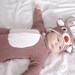 READY TO SEND: Size 0-3m Christmas Rudolf Reindeer Baby Onesie Costume with Hat