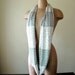 Floral Infinity Scarf - Striped Loop Scarf - Pear Green Floral Pattern and Stripes - Womens Spring Circle Scarf