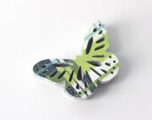 Fresh Blue Green Spring Butterfly Die Cuts - Earthy Spring Rain Green Grass Scrapbook