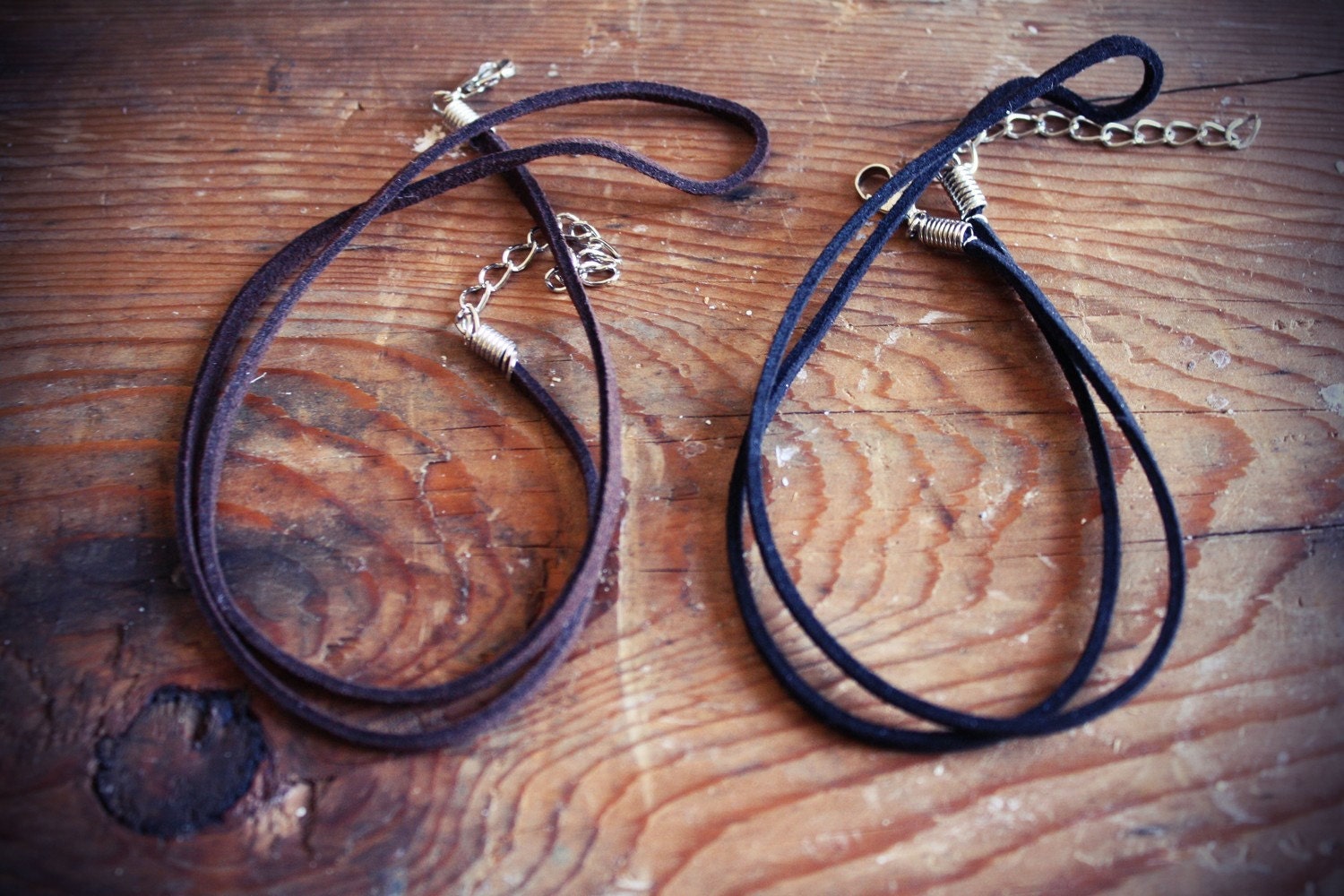 Handmade Suede Leather Necklace Cord-You choose color
