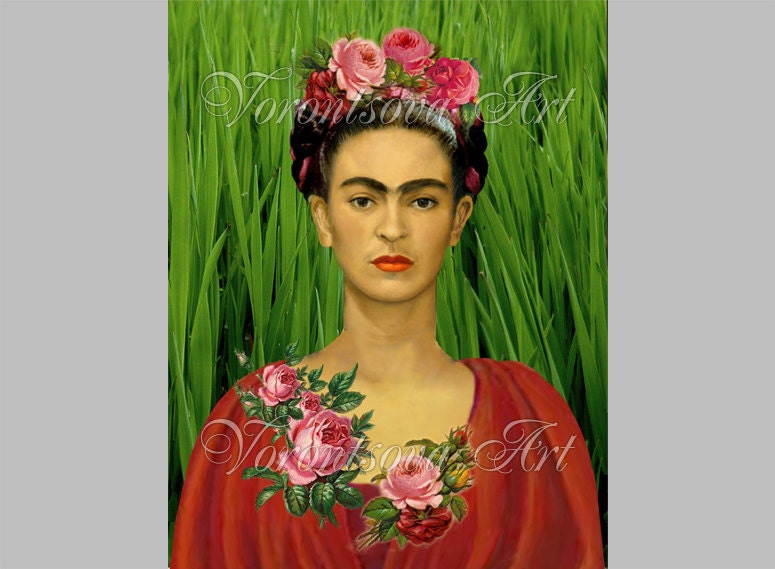 Frida Kahlo Mexican Art - Collage  -079