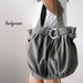 FERN // Dark Grey // 041 // Canvas Bag by Luckycann // Holiday Sale // 10% off