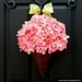 Spring Wreath - Alternative - Outdoor Wreath - Hydrangea Wreath - Pink Wreath