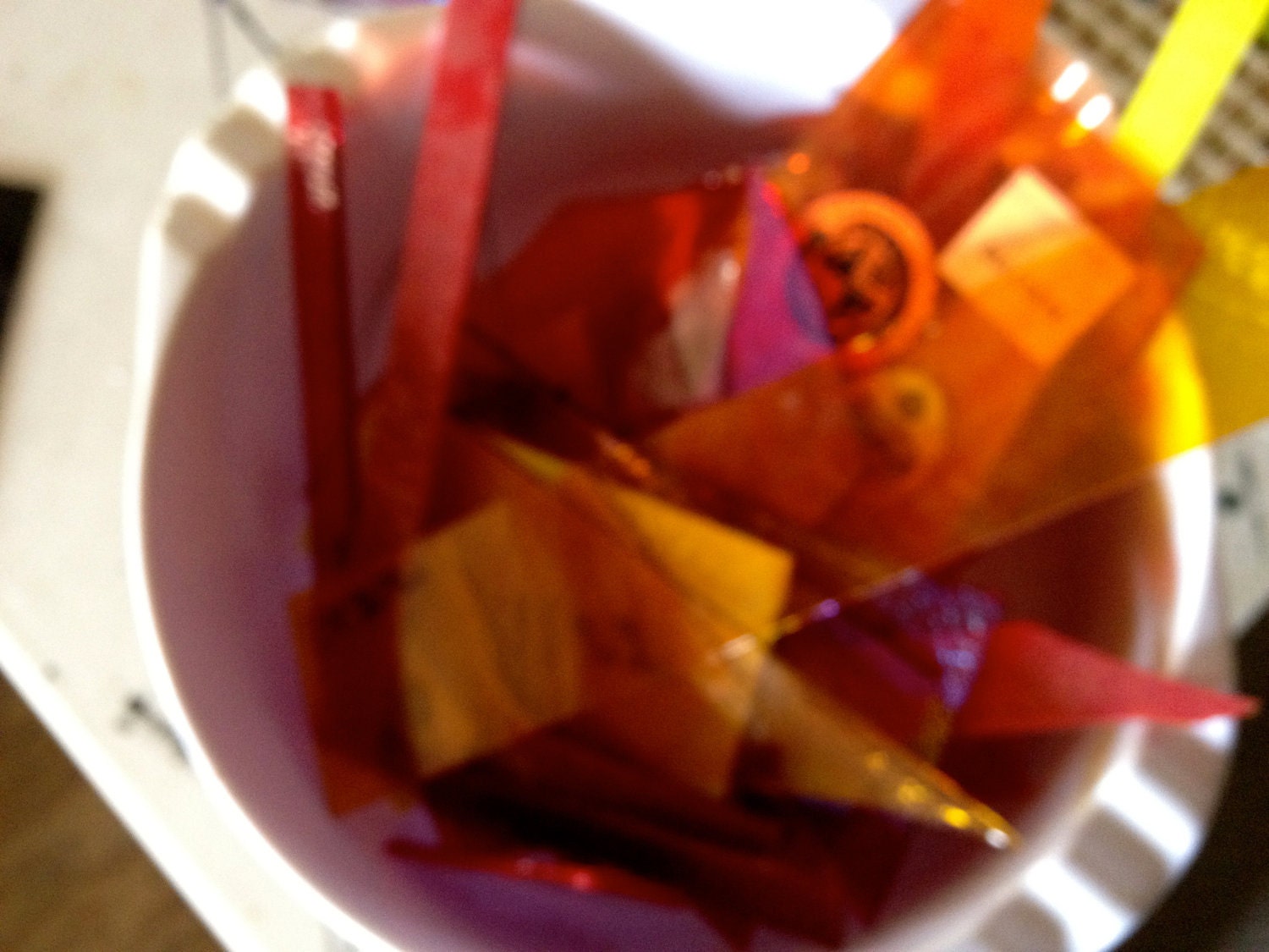RESERVED Bullseye COE 90 2 LB Scrap Glass in Warm colors LI05