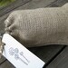 Rustic, Country, or Western Burlap Wedding Favor Bag with Jute tie and Dandelion Tag Perfect for Mason Jar