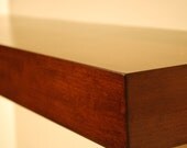 24" x 9.5" x 3" Floating Wood Shelves, Wall shelf Walnut Color