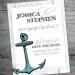 Anchor Wedding Set - Nautical Wedding Invitation, RSVP Card, Save the Date and Wedding Insert