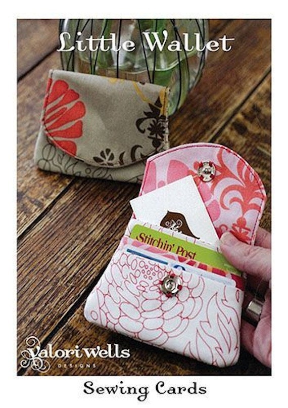 Valori Wells Sewing Card - Little Wallet - Quick and Easy Sewing Pattern