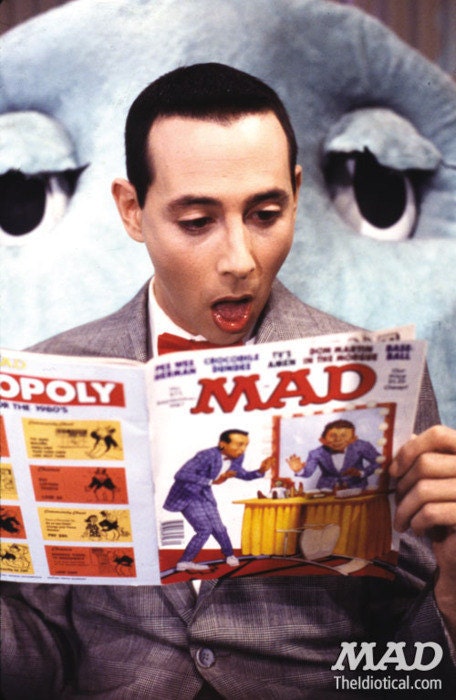 Pee-wee Herman MAD Magazine 1987 Pee wee's Playhouse