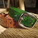 Embossed Leather Dog Collar. Forest Green and Metallic Purple. Custom Sized Hand Dyed and Painted Western Vine Pattern.