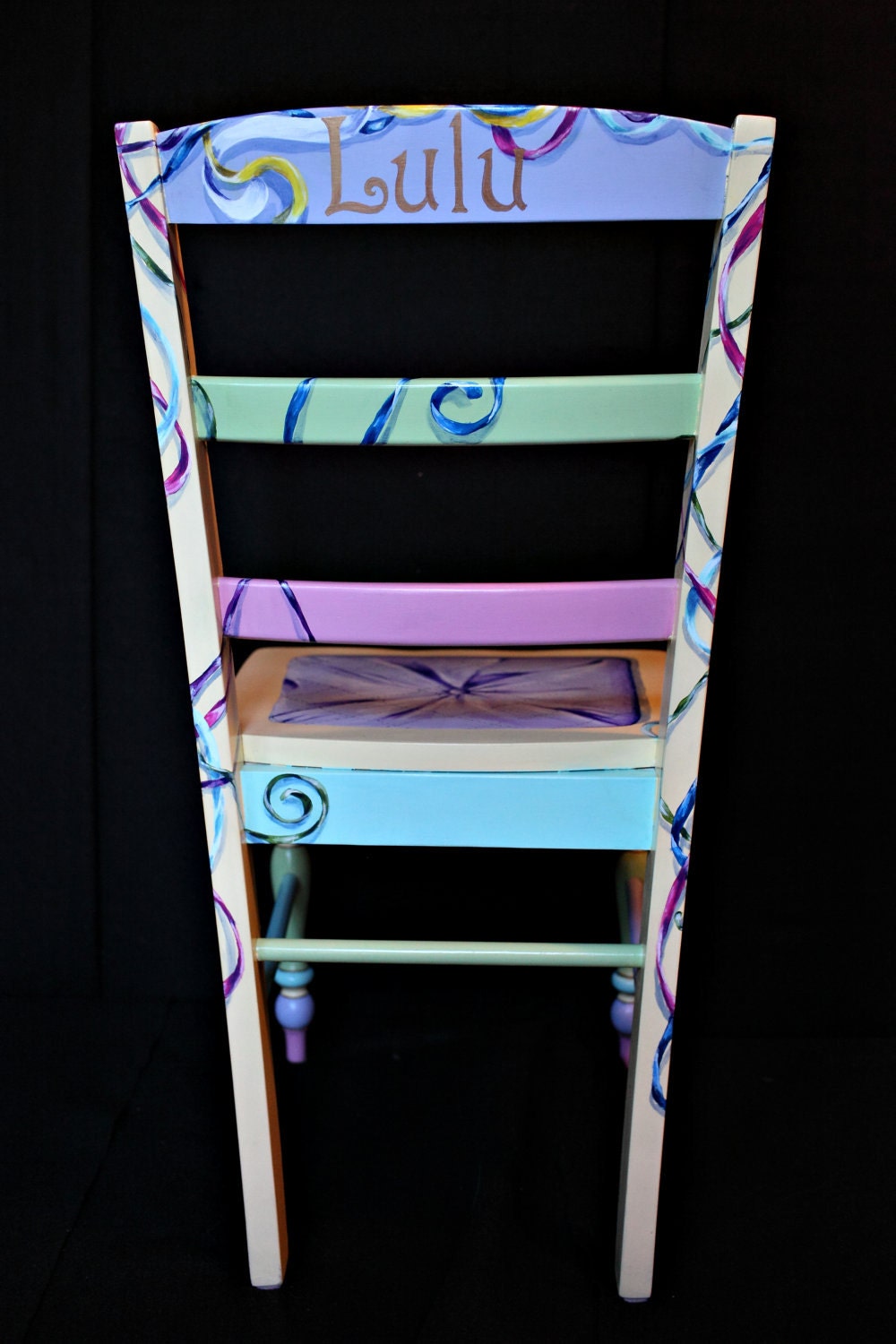 Hand painted trompe l'oeil chair