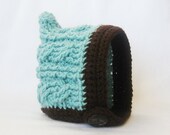 Baby CROCHET PATTERN Pixie Cable Bonnet (4 sizes included from Preemie-12 months) Instant Download