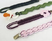 Baby CROCHET PATTERN Pacifier Clips (Permission to sell finished items) instant Download