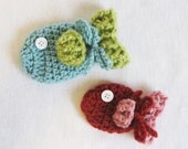 Baby CROCHET PATTERN Baby Fish Mittens (3 sizes included from newborn-24 months) Instant Download