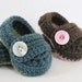 Baby CROCHET PATTERN Button Strap Booties (5 sizes included from newborn-24 months) Instant Download
