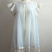 Vintage 50s Mod Sky Blue Sheer Peignoir Nightgown lace Robe. One Size