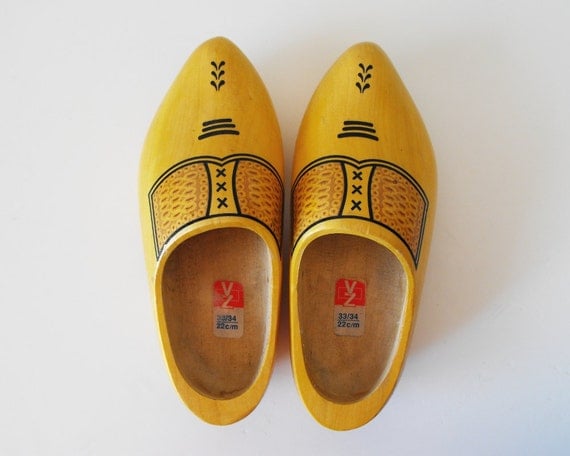 Vintage Dutch Wooden Shoes - SPECIAL SALE