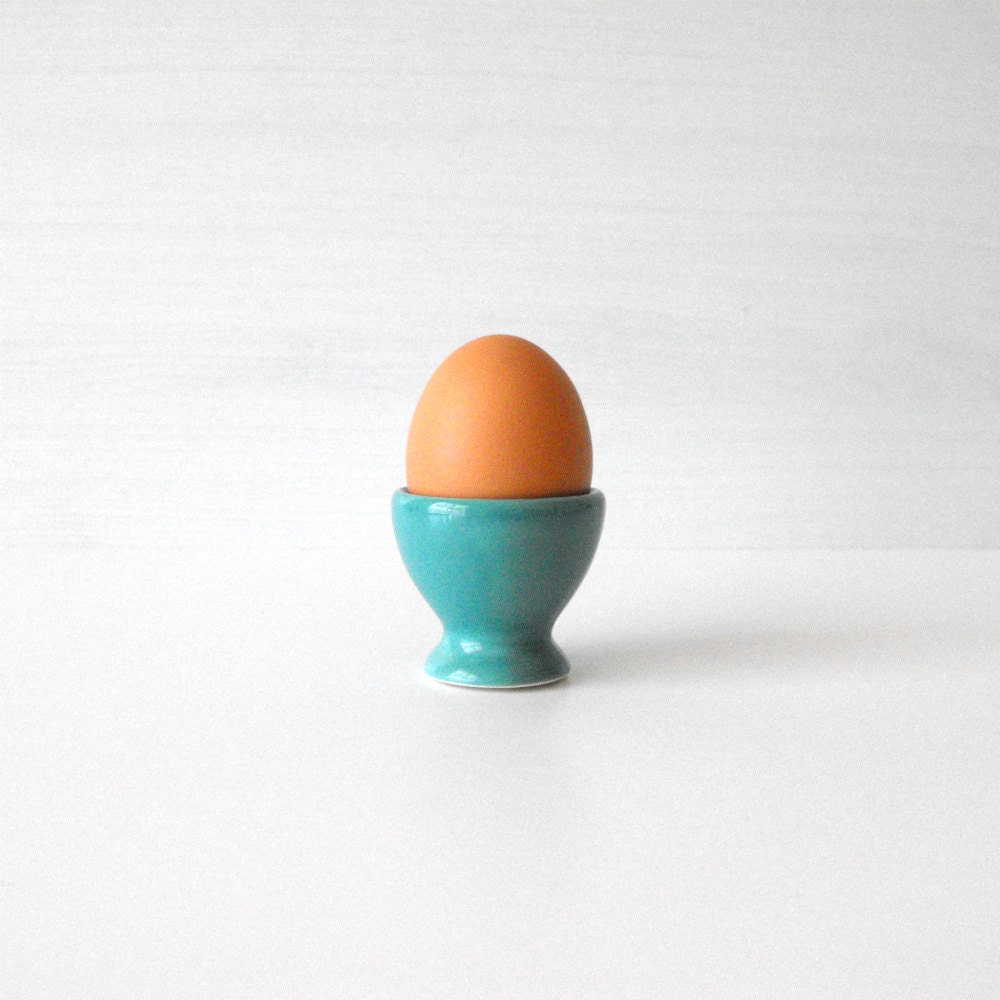 Vintage egg cup - turquoise