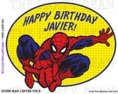 Spider Man Birthday Center Piece Sign- Digital File - You Print - Customized Il_170x135