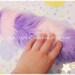 Large Cheshire Cat Style Faux Fur Fox Fairy Tail for Decora Kawaii Scene or Fairy Kei Cute Fashion