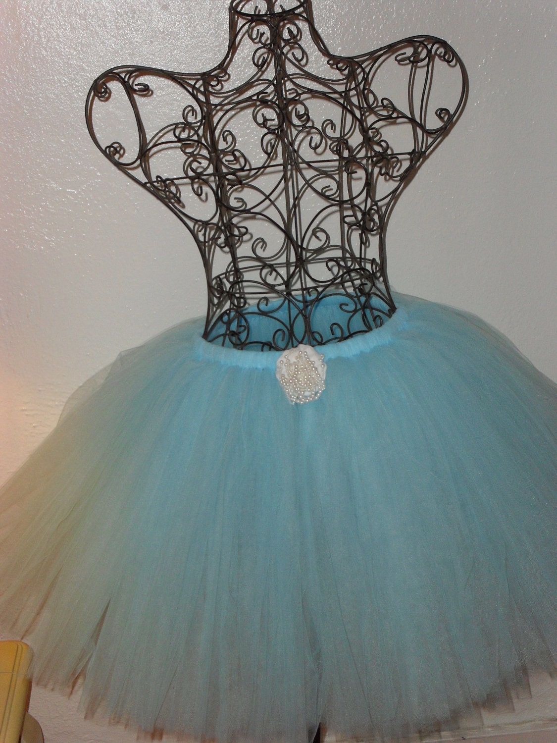 Adult/Teen Light Blue Long Tutu Skirt by shelleytutus on Etsy