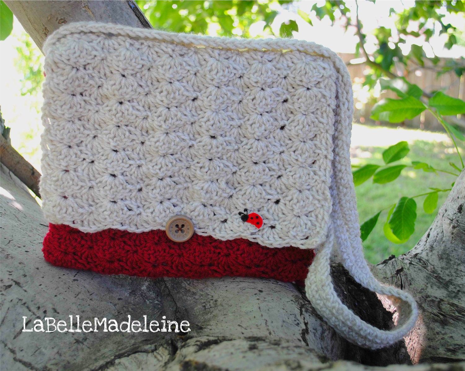 Crochet Messenger Bag, Handbag, Purse, book bag FREE SHIPPING