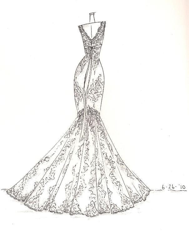 weddinng dress illustration