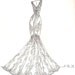 dress sketch of YOUR special dress - a perfect gift...