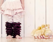 Choose 3 COLORS- Ruffled Lace Leg Warmers Leggings Tights for Toddler Kids