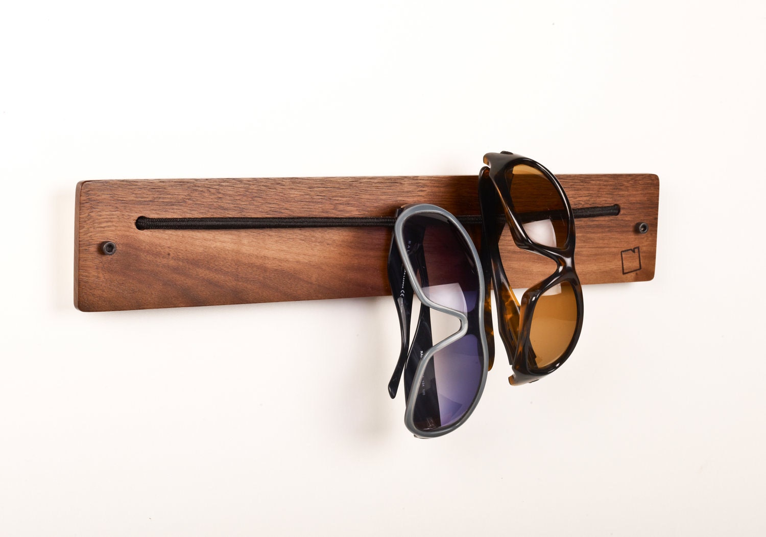 i wear rack in Walnut wood - eyewear storage device