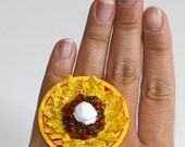 Kawaii Miniature Food Ring - Nachos