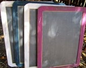 Set of Four Antique Distressed Vintage Rustic Shabby Chic Large 7x10 Framed Chalkboards Menu Message  Photo Prop Wedding Signs