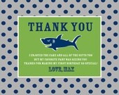 Custom Printable Shark Attack Thank You Card