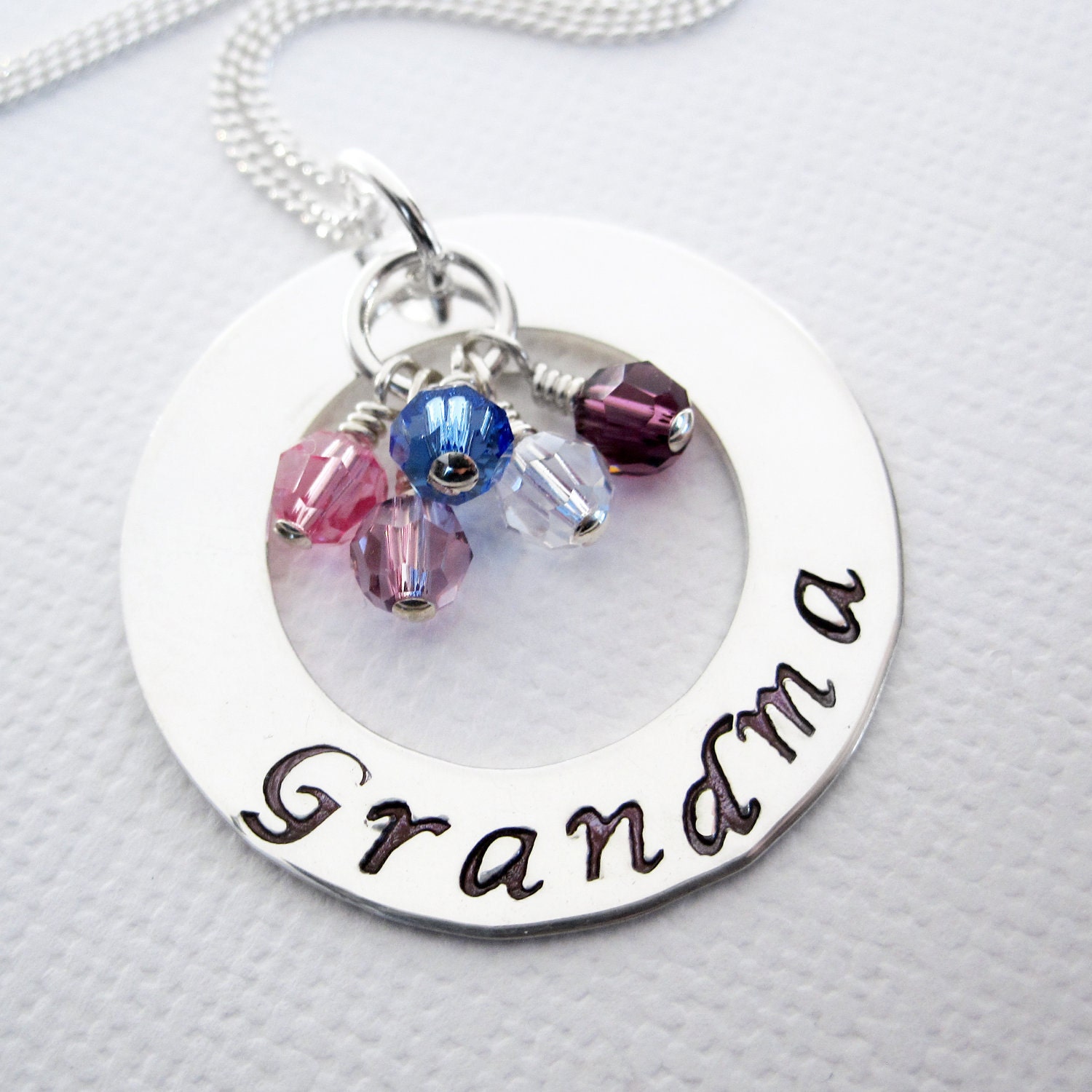 Grandma Necklace Personalized Jewelry by PatriciaAnnJewelry