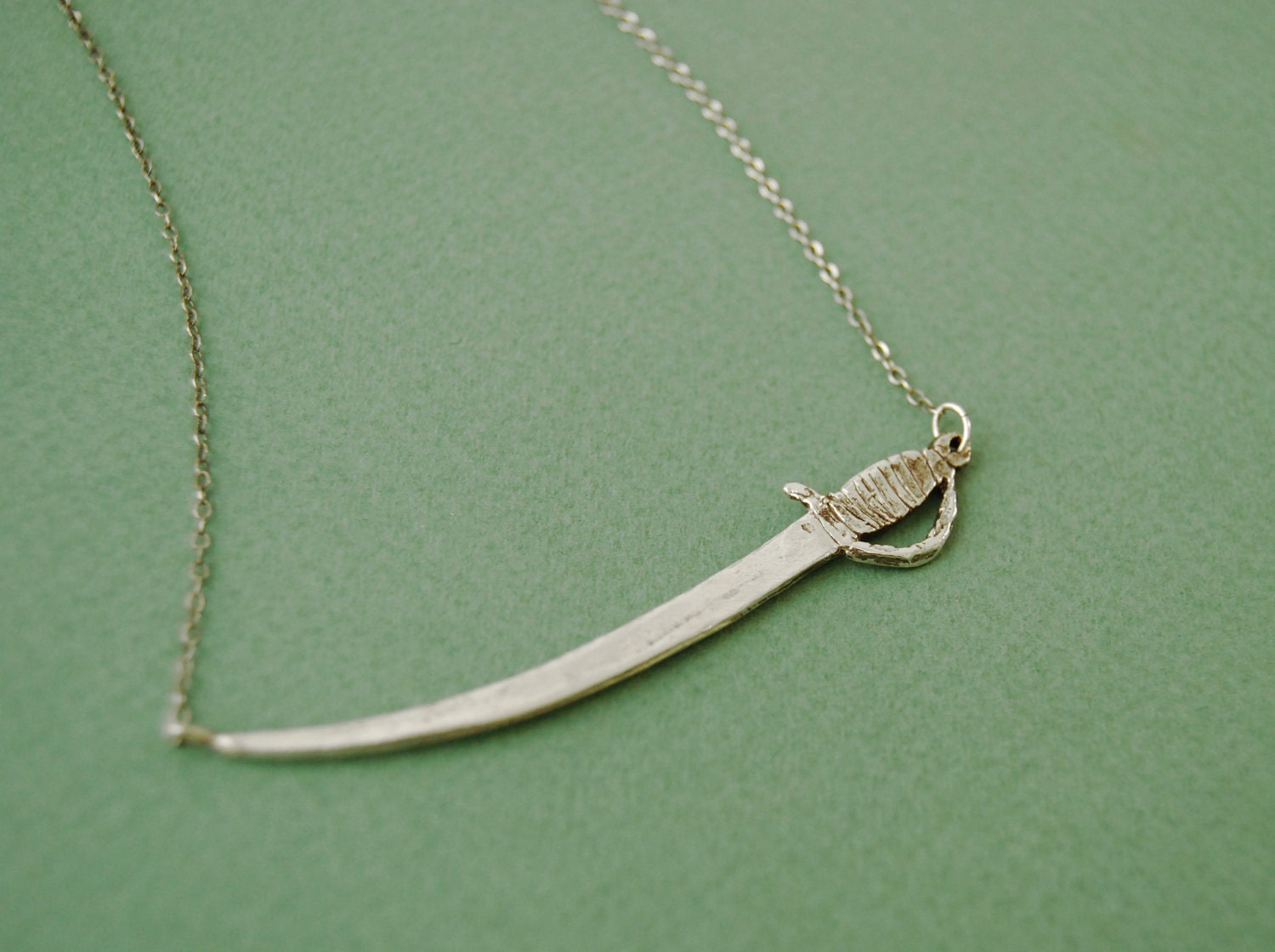 Single Sword sterling necklace