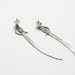 Silver sword earrings