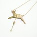 Hart & hunt golden deer necklace