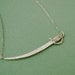 Single Sword sterling necklace