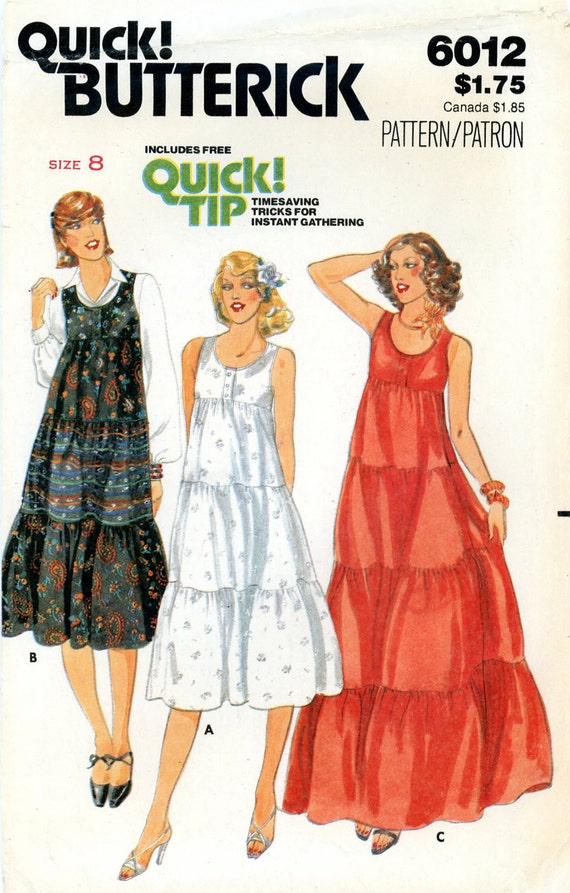 Vintage Sewing Pattern 1970s Misses Dress By Thehalfhouse On Etsy 6929